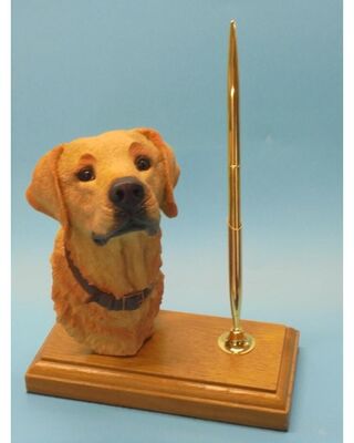 Yellow Labrador Desk Pen stand