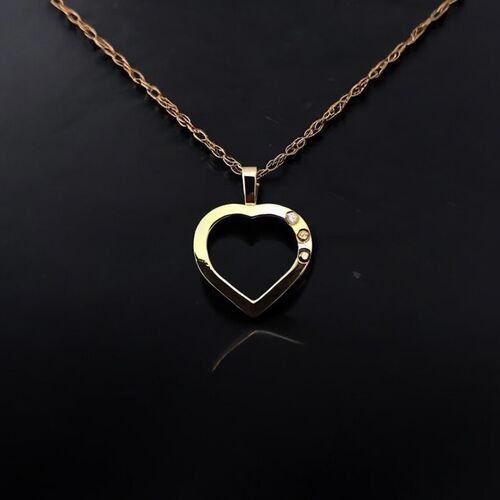 Diamond heart pendant