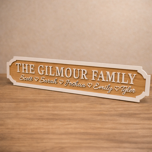 Customised Family Street Signs