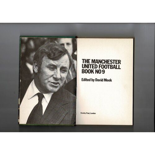 The Manchester United Football Book No. 9 by David Meek (hardback book) 1974