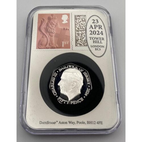 2024 DateStamp St George's Day 50p - .925 Silver