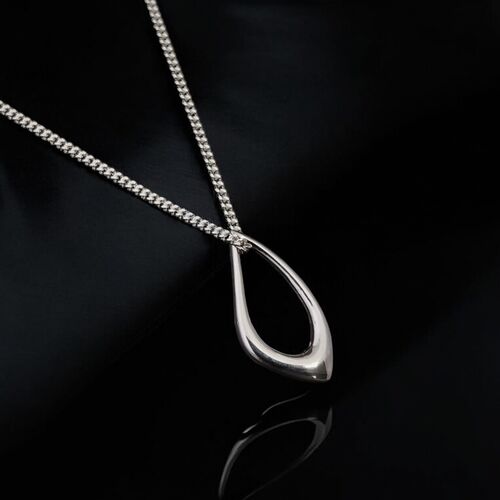 Sterling silver scandi necklace