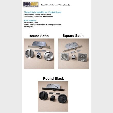 Bathroom / Privacy Lock Set