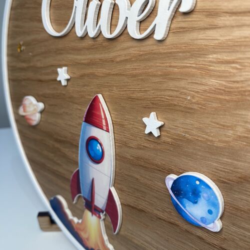 Space Theme Door Sign