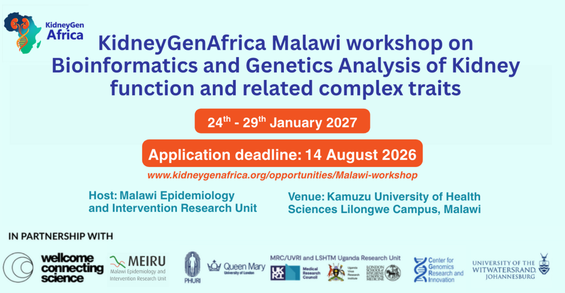 Opportunities | KidneyGenAfrica | Chronic kidney disease Africa | Genetics research in Africa | Capacity building and training Africa
