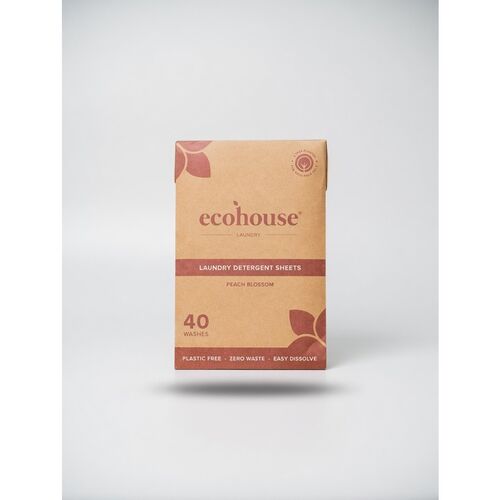 ecohouse - Peach Blossom Laundry Detergent Sheets - 40 Washes