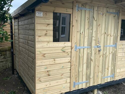 #A081 10x8 Apex Reverse Shed