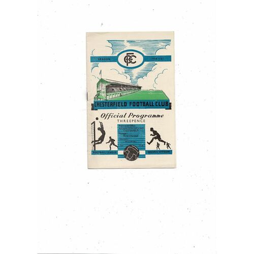 1950/51 Chesterfield v Brentford Football Programme