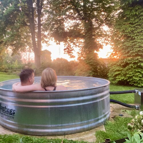 Round Hot Tub Kit - Square Heater