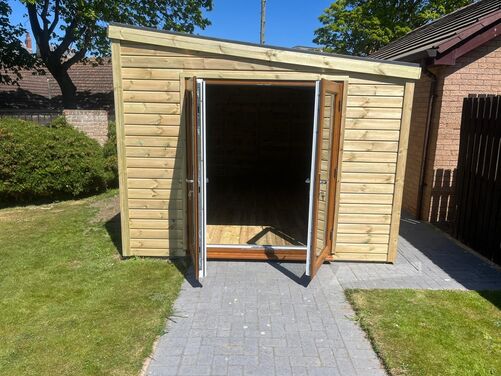 #PVC105 16x10 Pent Workshop/Summer House