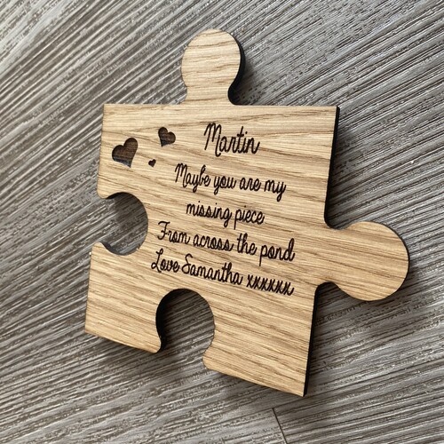 Dad Personalised Jigsaw Coaster