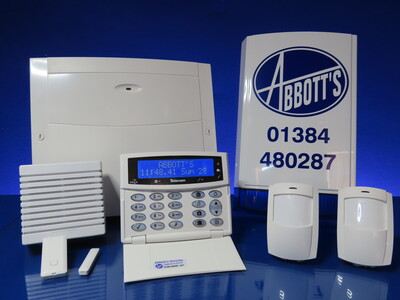 LCD keypad wireless / hybrid burglar alarm system