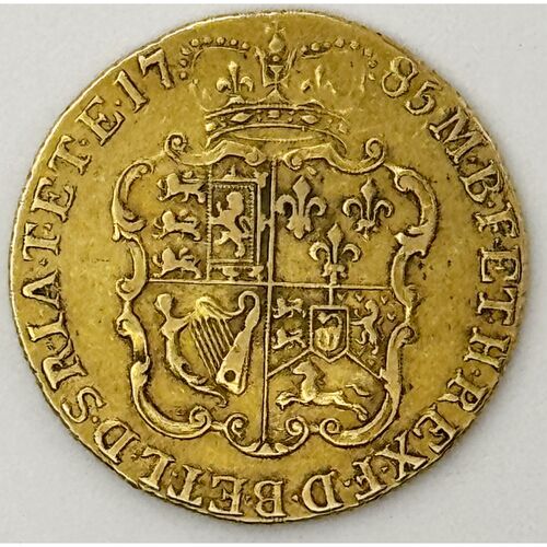 Rare 1785 King George 111 full gold ‘spade’ Guinea