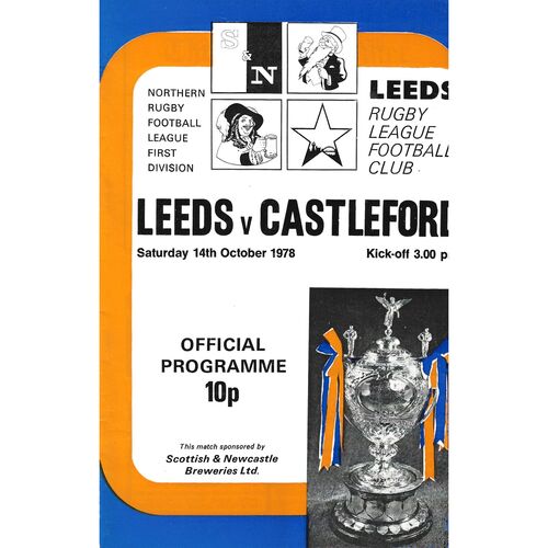 1978/79 Leeds v Castleford (14/10/1978) Rugby League Programme