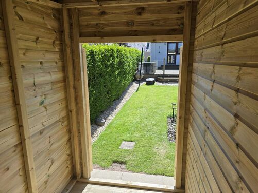 #PVC007 16x8 Pent Summer House Combi