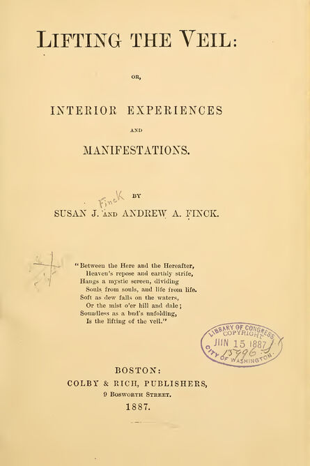 1887 | Lifting The Veil