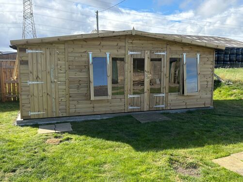 20x10 Apex Summer House Combi