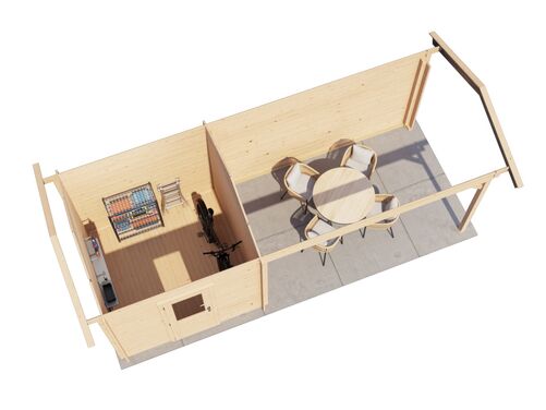 250cm x 250cm + 400cm Veranda