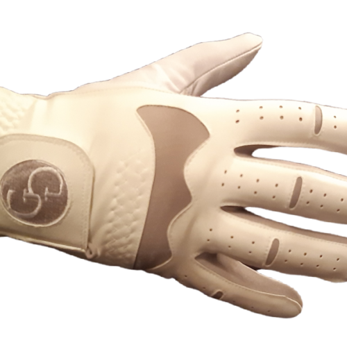 XXXL Size - Mens Full Leather Colour Gloves with Embroidered Logo (Left Hand for a Right Handed Golfer)