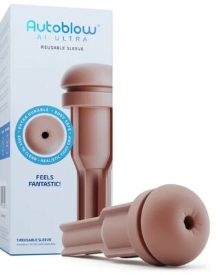 Autoblow AI Ultra Reusable Anal Sleeve Chocolate