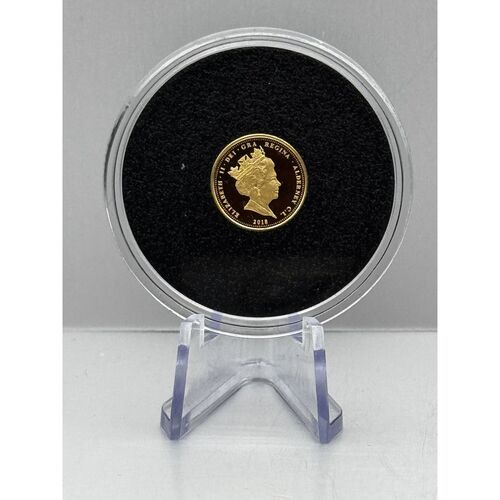 2018 Gold Proof 1/4 Sovereign Sapphire Coronation Jubilee