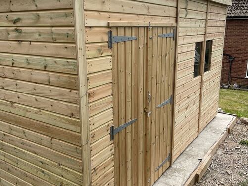 #P071 14x10 Pent Shed