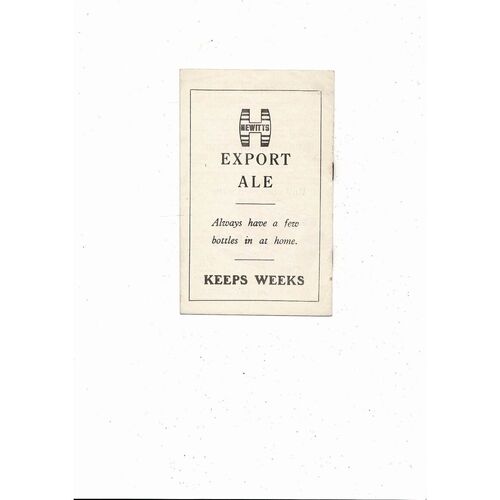 1956/57 Grimsby Town v Doncaster Rovers Football Programme