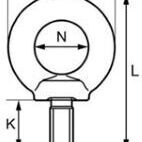 FS964 - M24 - Grade 80 High Tensile Lifting Eyebolt (Yellow)