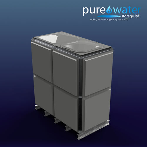 PW.2x1x2.TIF.AG - 5315 LITRE SECTIONAL WATER TANK, TOTALLY INTERNALLY FLANGED (TIF)