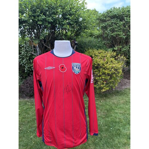 Jerome Thomas Matchworn Poppy Shirt - Signed, Leicester City v WBA