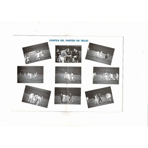 Real Madrid v Spartak Moscow European Cup Football Programme 1980/81