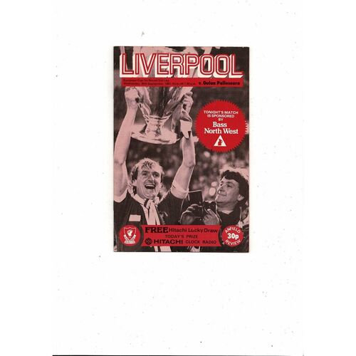 Liverpool v Palloseura European Cup Football Programme 1981/82