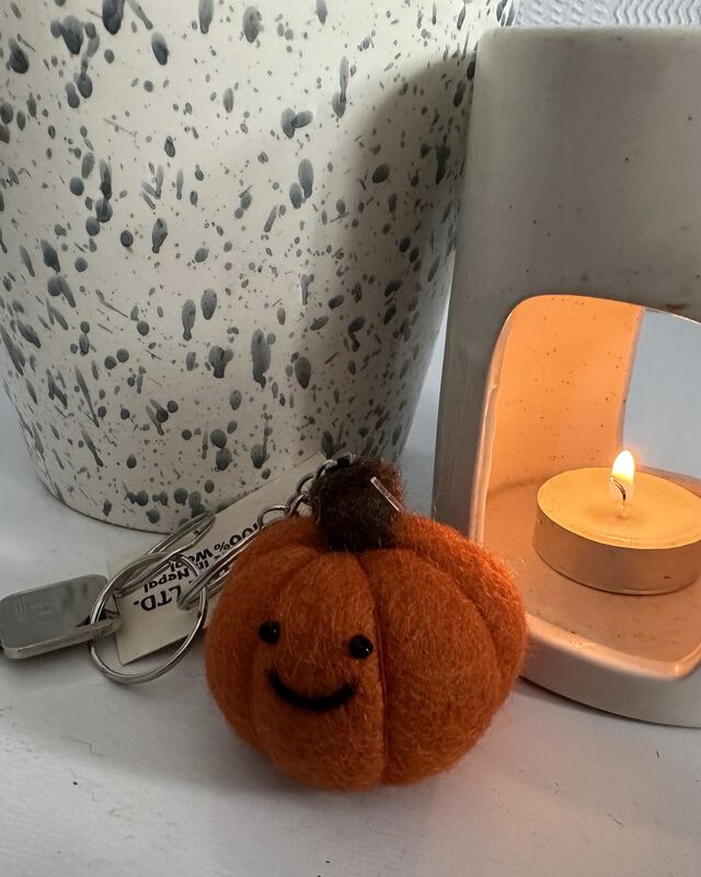 Pumpkin keyring