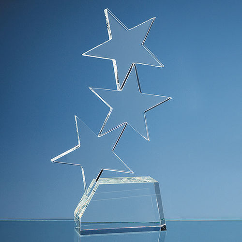 Optical Crystal Triple 'Rising Star' Award (28cm)