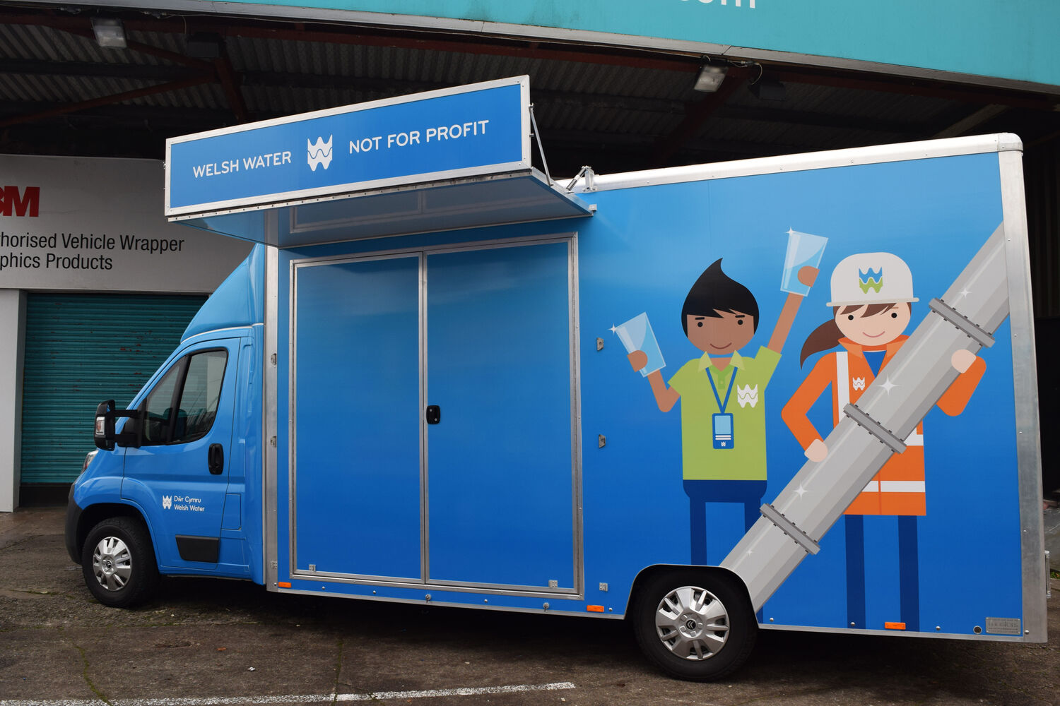 Dwr Cymru - Citroen Relay Exhibition Trailer