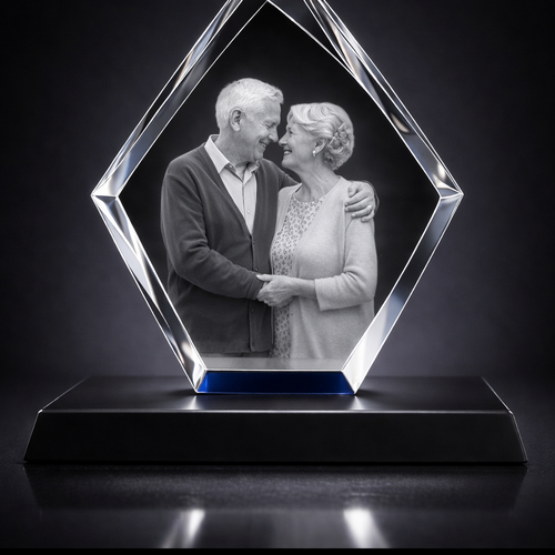 The Super Large 3D Jura Colour Iceberg Crystal