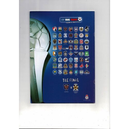 2002 Blackpool v Cambridge United LDV Vans Trophy Final Football Programme
