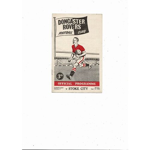 1956/57 Doncaster Rovers v Stoke City Football Programme