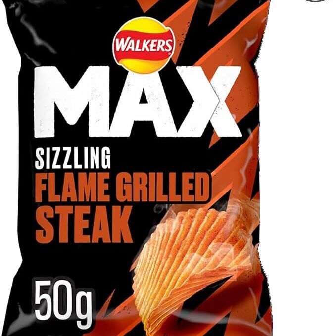 Walkers Max Flame Grilled Steak Crisps