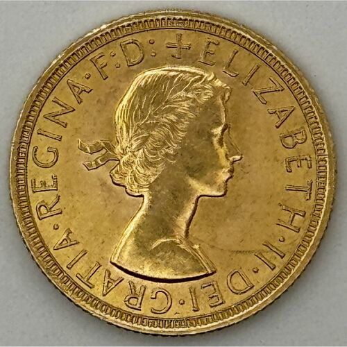 1963 QE 11 full gold sovereign