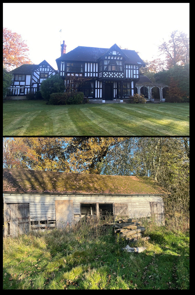 Detailed structural survey carried out to a traditional oak framed Tudor style property.
