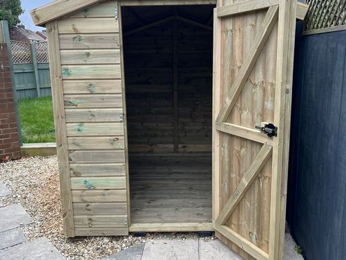 #A084 5x5 Apex Storage Shed