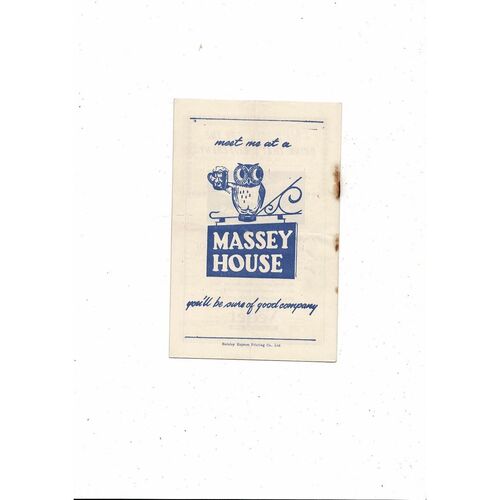 1956/57 Burnley v Sheffield Wednesday Football Programme