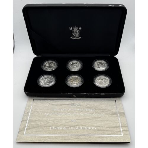 Britannia silver proof one pound collection