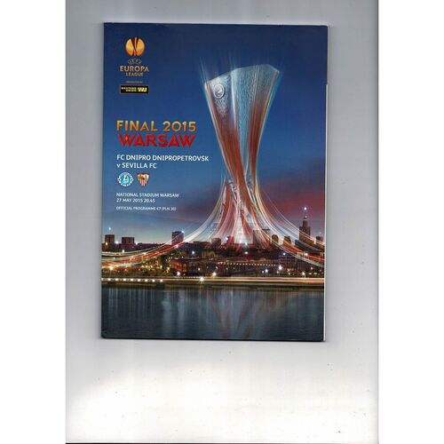 2015 Sevilla v Dnipro Europa League Final Football Programme