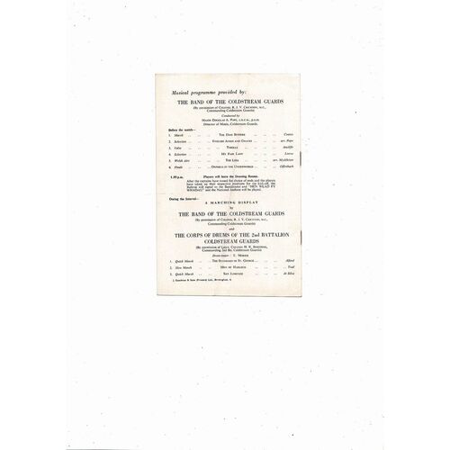 1958 England v Wales Football Programme @ Aston Villa