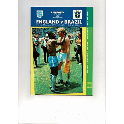 1995 England v Brazil Football Programme