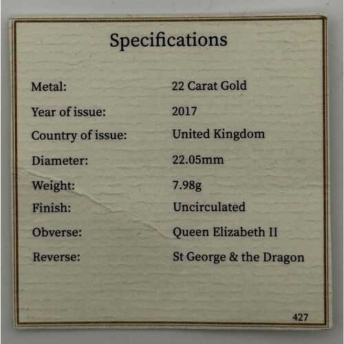 2017 QE11 full gold sovereign