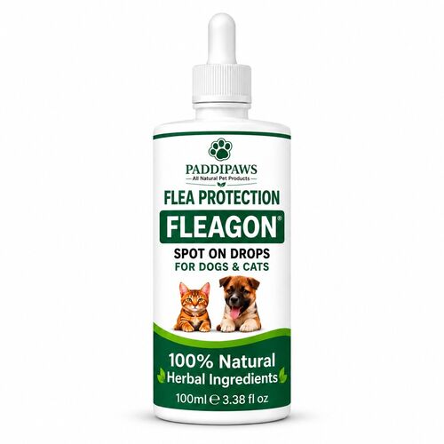 100% Natural Flea Away Spot on Treatment for Dogs and Cats.