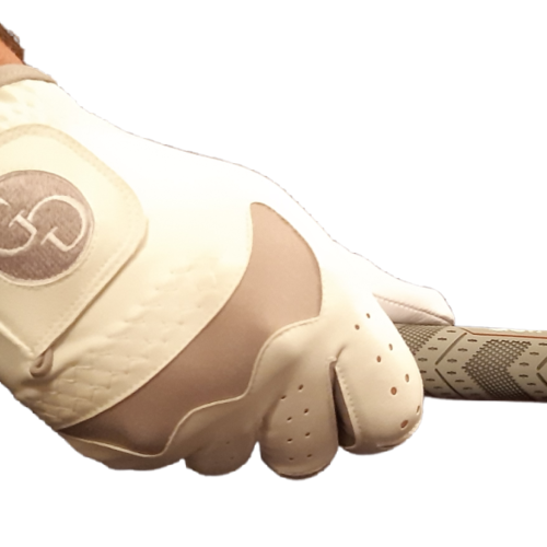 XXXL Size - Mens Full Leather Colour Gloves with Embroidered Logo (Left Hand for a Right Handed Golfer)